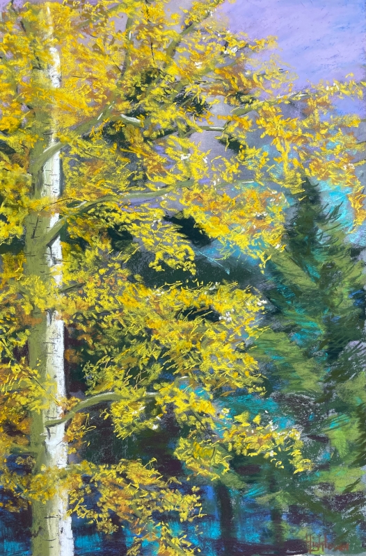 Santa Fe Aspen by artist Alison Suttle